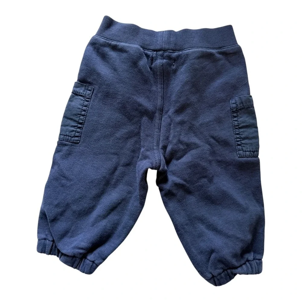 Ralph Lauren Joggers‎ Kids 9M Navy Blue Cargo Sweatpants Cotton Blend